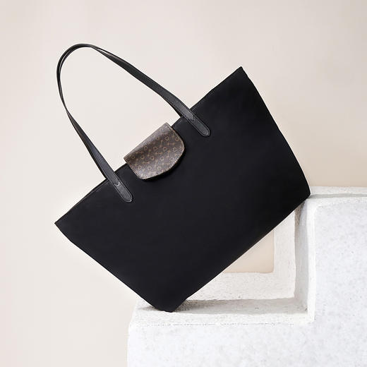 Why大容量防水托特包时尚单肩女包高级感春夏百搭WZ1491BK1Z 商品图2