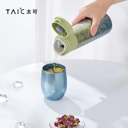 【TAIC 太可】晶彩·弹盖T型杯420ml 商品图2