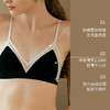 假日欢愉法式撞色蕾丝小胸文胸薄法式三角杯真丝内衣套装金三塔  NZFCD397 商品缩略图2