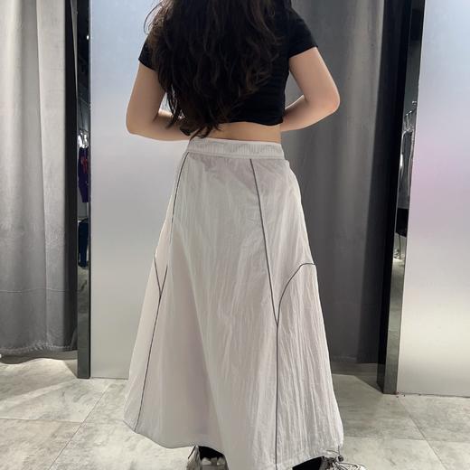 N全橡筋下摆可抽绳半裙（白）夏季152080110321 商品图1