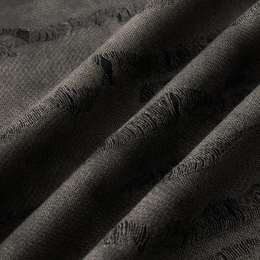 【DPF】大依优型大码做旧破洞短袖T恤夏季新款半袖t恤肥佬宽松加大号潮流男士上衣 商品图4