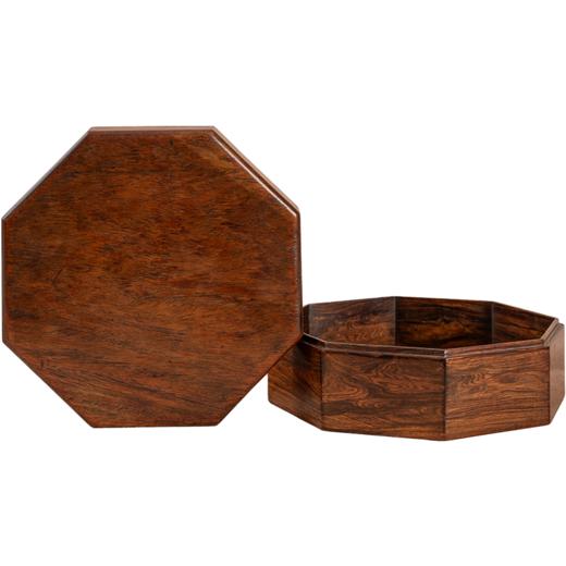 清 黄花梨八角盖盒 商品图5