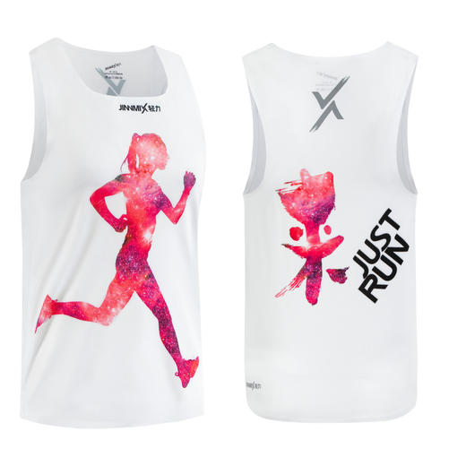 冠军轻薄透速干运动男女背心无缝贴胶方领宽肩宽背马拉松跑步 商品图3