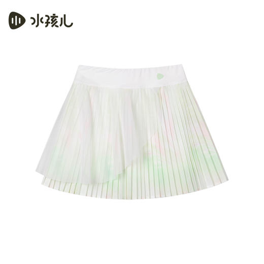 水孩儿童装女童短裙2025夏季新款儿童弹力透气裙子时尚百褶裙 商品图1