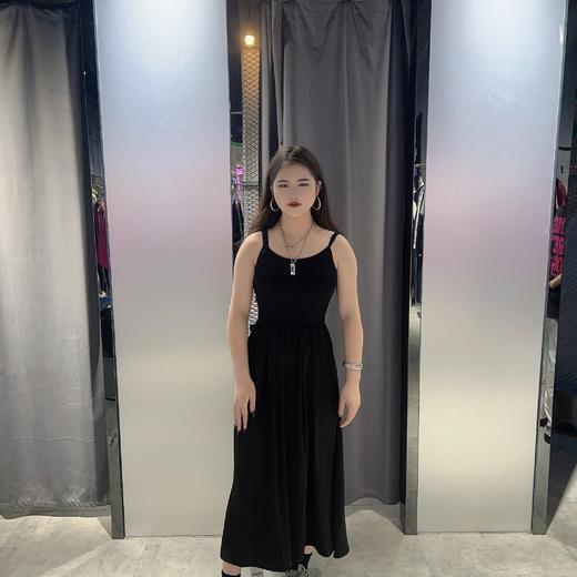 MZ纯色百搭吊带连衣裙（黑）夏季152090030321 商品图0