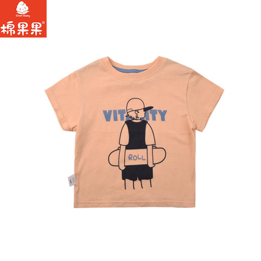 棉果果夏季商场专柜同款男童短袖T恤M212140225350 商品图1