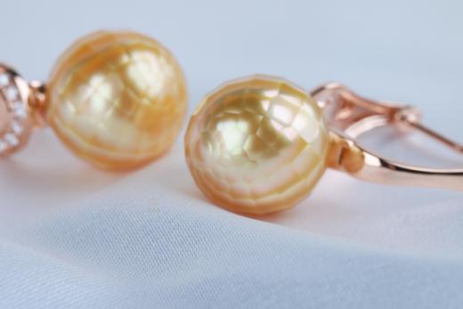 【华光】刻面金珠耳坠ZZ12502029 商品图3