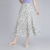 MYX-XBMY-A681-L中长款褶皱拼接时尚碎花裙松紧腰休闲洋气大摆裙春夏款垂感半身裙 商品缩略图2