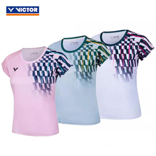 胜利威克多 女款 运动针织T恤 T-51001TD 商品图0