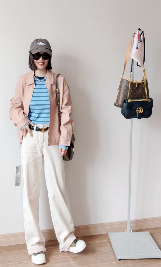 商场同步绵羊皮小翻领利落皮夹克 商品图1