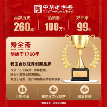 寿全斋 红糖姜茶 大姨妈热饮可喝生姜糖茶姜枣茶红糖水独立小包装 120g /水饮冲调 /花草/养生茶 /养生茶/配方茶/调味茶 商品图7