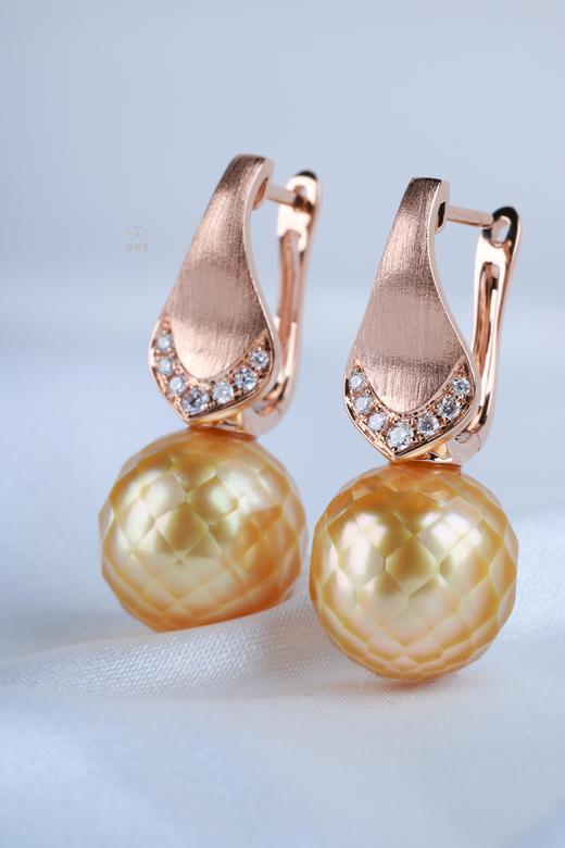 【华光】刻面金珠耳坠ZZ12502029 商品图1