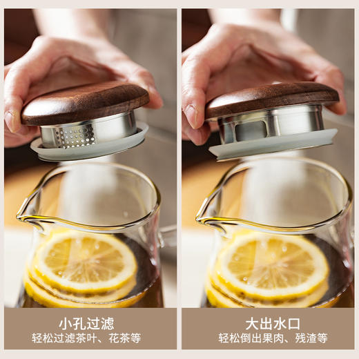 摩登主妇高硼硅玻璃杯家用凉水杯冷水壶高级感泡茶壶杯子水具套装 商品图3