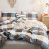 無印“顺滑”蚕丝被（夏）+無印“咖品”斜纹纯棉四件套（蓝大格）【SZCT8.0】 商品缩略图2