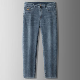 【特大码】【DKP】大依优型大码薄款牛仔裤弹力直筒男宽松大码夏季长裤肥佬300斤