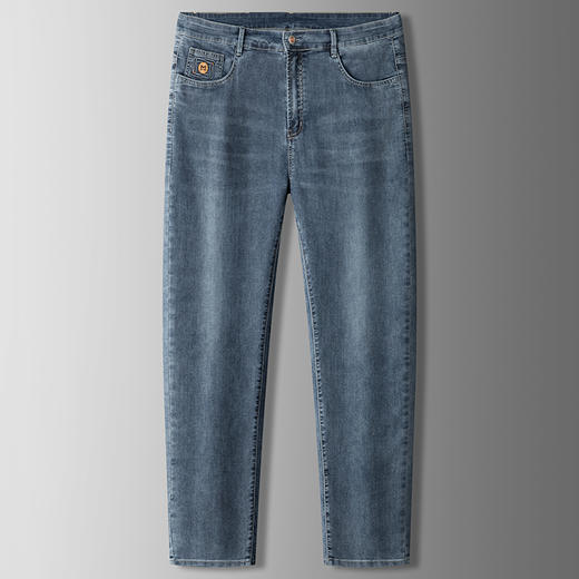 【特大码】【DKP】大依优型大码薄款牛仔裤弹力直筒男宽松大码夏季长裤肥佬300斤 商品图0