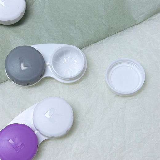 新款简约款ins风隐形眼镜盒便携双联盒美瞳盒伴侣盒大号双联盒561 商品图2