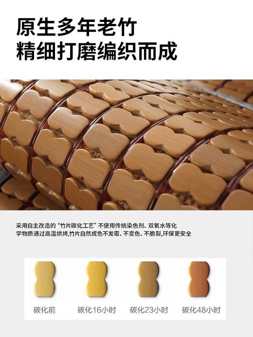 【凉席坐垫冰垫】麻将办公椅子垫 夏季屁垫汽车凉垫 竹垫夏天透气竹座垫  商品图3
