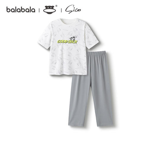 巴拉巴拉儿童睡衣套装夏季空调服男家居服 商品图4
