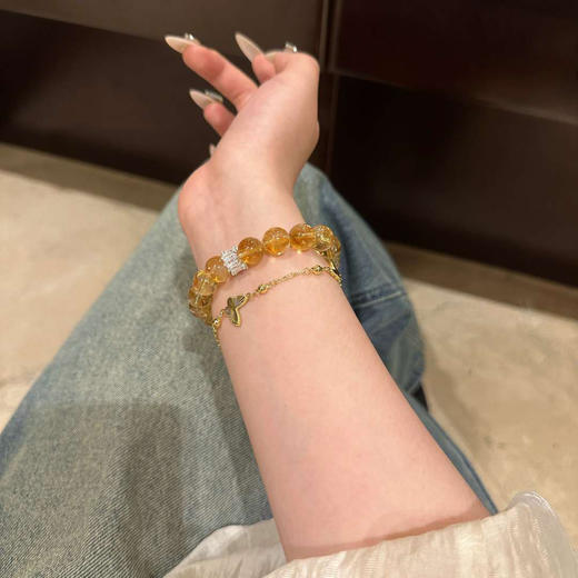 钻石豪门12000积分天然黄水晶手串（8MM） 商品图1