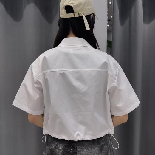 MZ印字母短袖衬衫（白）夏季152060050321 商品图1