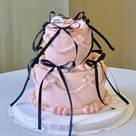 『温柔予你』浪漫氛围满满双层女神蛋糕