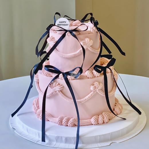 『温柔予你』浪漫氛围满满双层女神蛋糕 商品图0