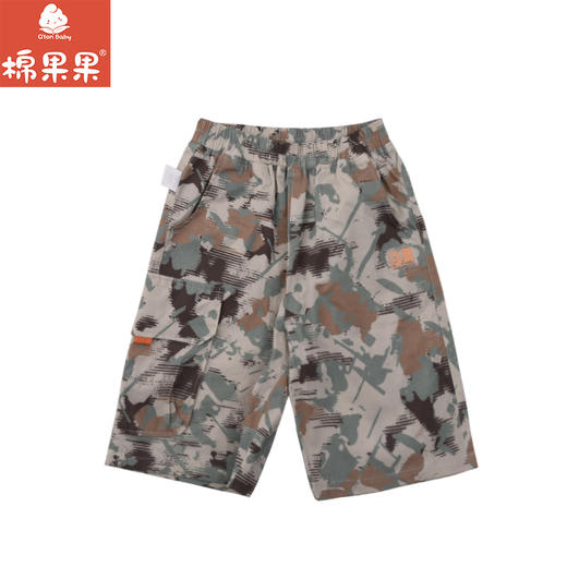 棉果果夏季商场专柜同款男童梭织五分裤M212201425357 商品图1