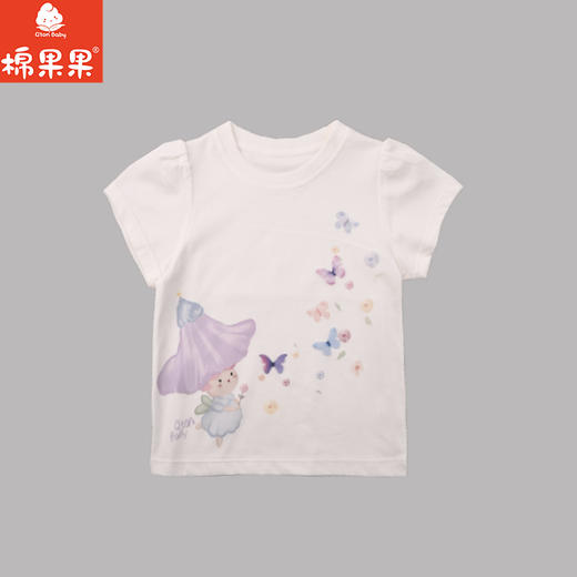 棉果果夏季商场专柜同款女童卡通短袖T恤M222140225297 商品图1