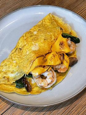 低卡火腿芝士口蘑蛋饼