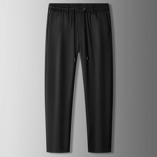 【特大码】【桑蚕丝】【DKP】大依优型大码薄款松紧腰冰丝商务休闲裤弹力直筒运动男宽松大码免烫抗皱夏季长裤肥佬300斤 商品图0