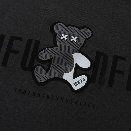 【精梳棉】【DX】大依优型大码短袖T恤圆领时尚潮流宽松潮牌加肥加大上衣男士半袖打底 商品图4