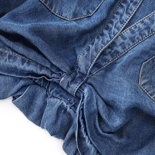 【高货wl】全新升级【铂金会员330/天猫449/差价119】(99000) 洛诗琳时尚复古天丝牛仔上衣收腰显瘦无袖连衣裙两件套 商品图2