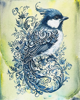 Edyta《青花小鸟》原作