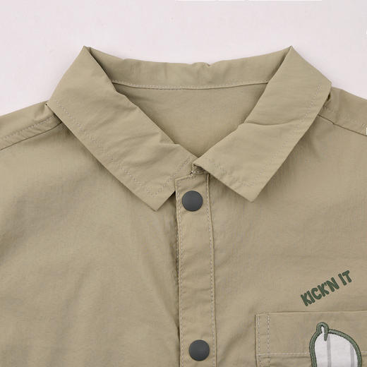 棉果果夏季商场专柜同款男童速干短袖衬衫M212153425331 商品图3