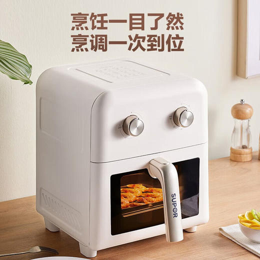 苏泊尔 6L可视 蒸汽嫩炸 空气翻炸锅KJ60D76 商品图1