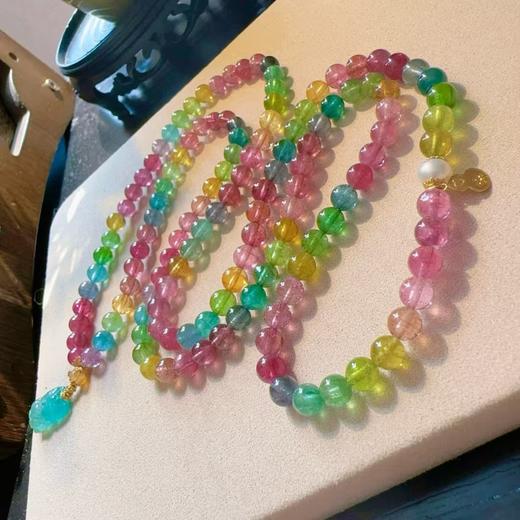 5mm-6mm多圈彩虹碧玺手链 商品图2