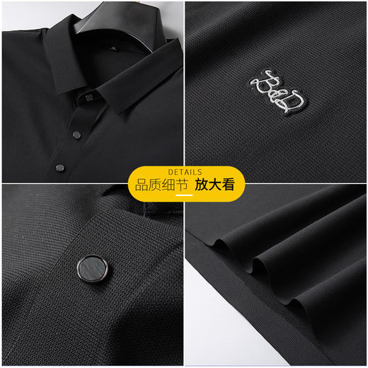 【无痕】【DK】大依优型大码短袖POLO衫加肥加大半袖体恤夏季款肥佬宽松商务休闲百搭上衣男士胖子 商品图1