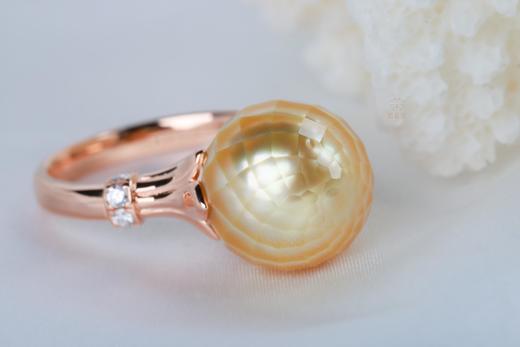 【暖阳】刻面金珠戒 ZZ12501031 商品图4