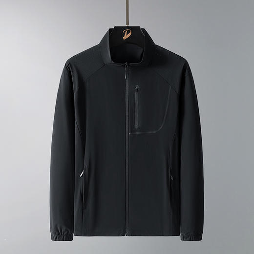 【防晒衣】【DTH】大依优型大码男装立领防晒衣皮肤衣薄款清凉防晒服透气高弹男夏季外套上衣 商品图3