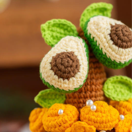 苏苏姐家发财盆栽手工diy编织钩针毛线团自制摆件小物材料 商品图3