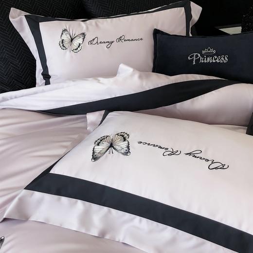 顶柔蝶之恋天丝棉绣花四件套TJ1618 商品图4