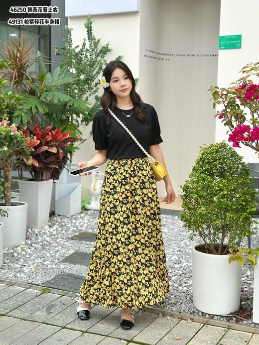 Q49131#A字扭褶散裙 商品图5