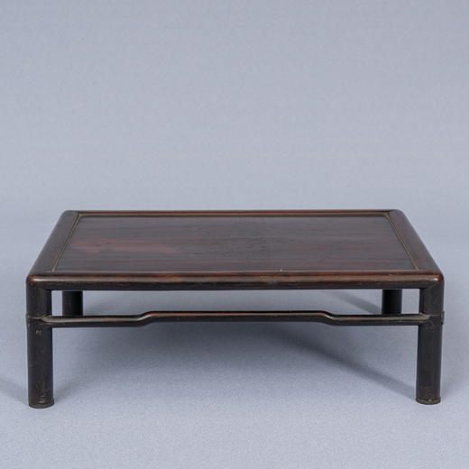 清 红木罗锅枨圆包圆方形器座 商品图1