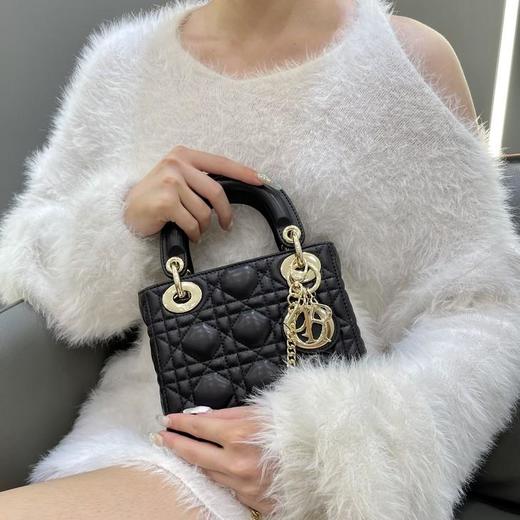 迪奥  LadyMini3格菱格纹戴妃包（HH） 商品图8