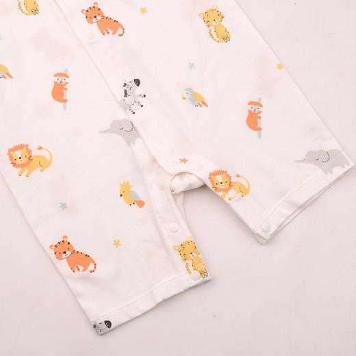 棉果果夏季男童女童防蚊5A抗菌短袖对开连体衣M201722225236 商品图3