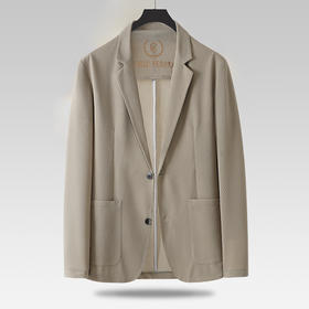 【冰感西服】【新款DWD】大依优型薄款西服外套休闲商务夹克男宽松加肥加大码上衣夏季