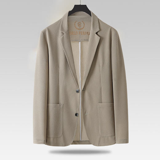 【冰感西服】【新款DWD】大依优型薄款西服外套休闲商务夹克男宽松加肥加大码上衣夏季 商品图0