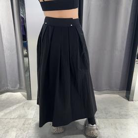 N简约百搭压褶半裙（黑）夏季152080120321