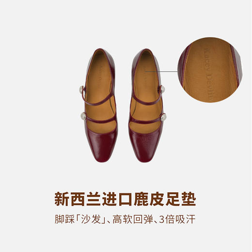 德芙琳2025春款高跟浅口小皮鞋女单鞋KD6221 商品图13